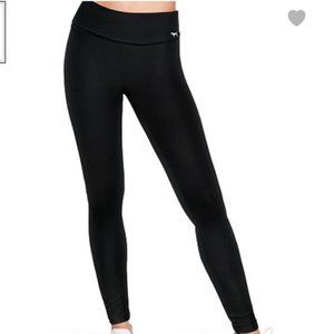 Victorias Secret Pink Full Length Black Leggings